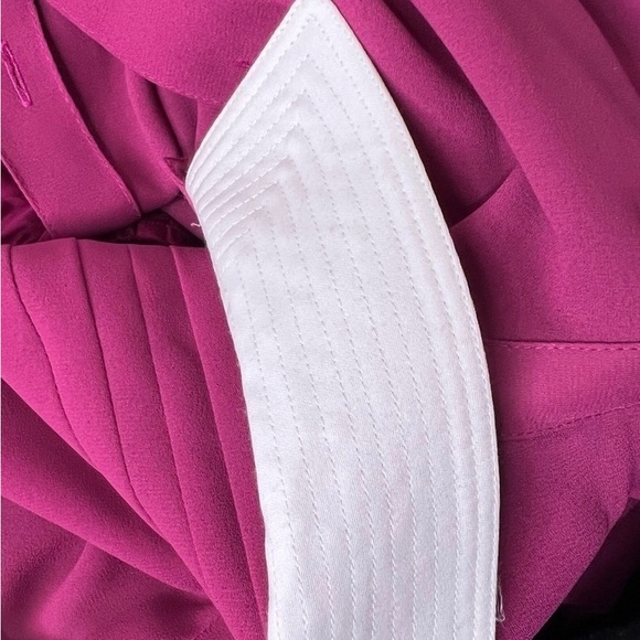 Vintage 1970’s. Rouie. Classic Flared Hot Pink Midi Dress. US14. - Picture 6 of 11